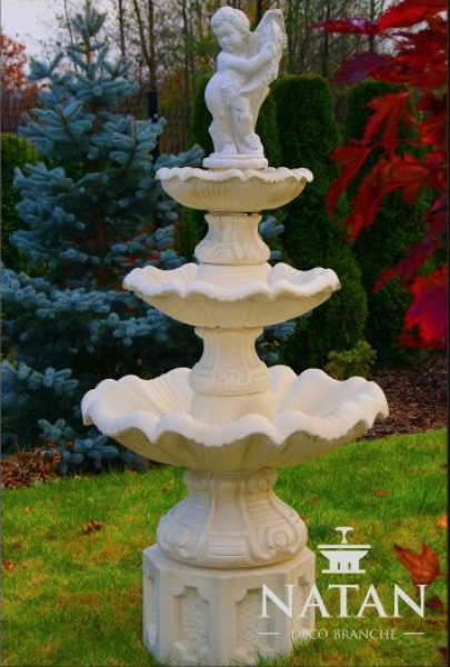 Zierbrunnen Springbrunnen Skulptur Brunnen Deko Garten Fontaine Teich Neu 191cm